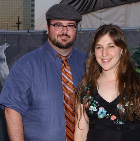 Mayim Bialik with her ex-spouse  Michael Stone.